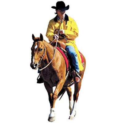 M+F Western Products Mens Adult Black Saddle Slicker